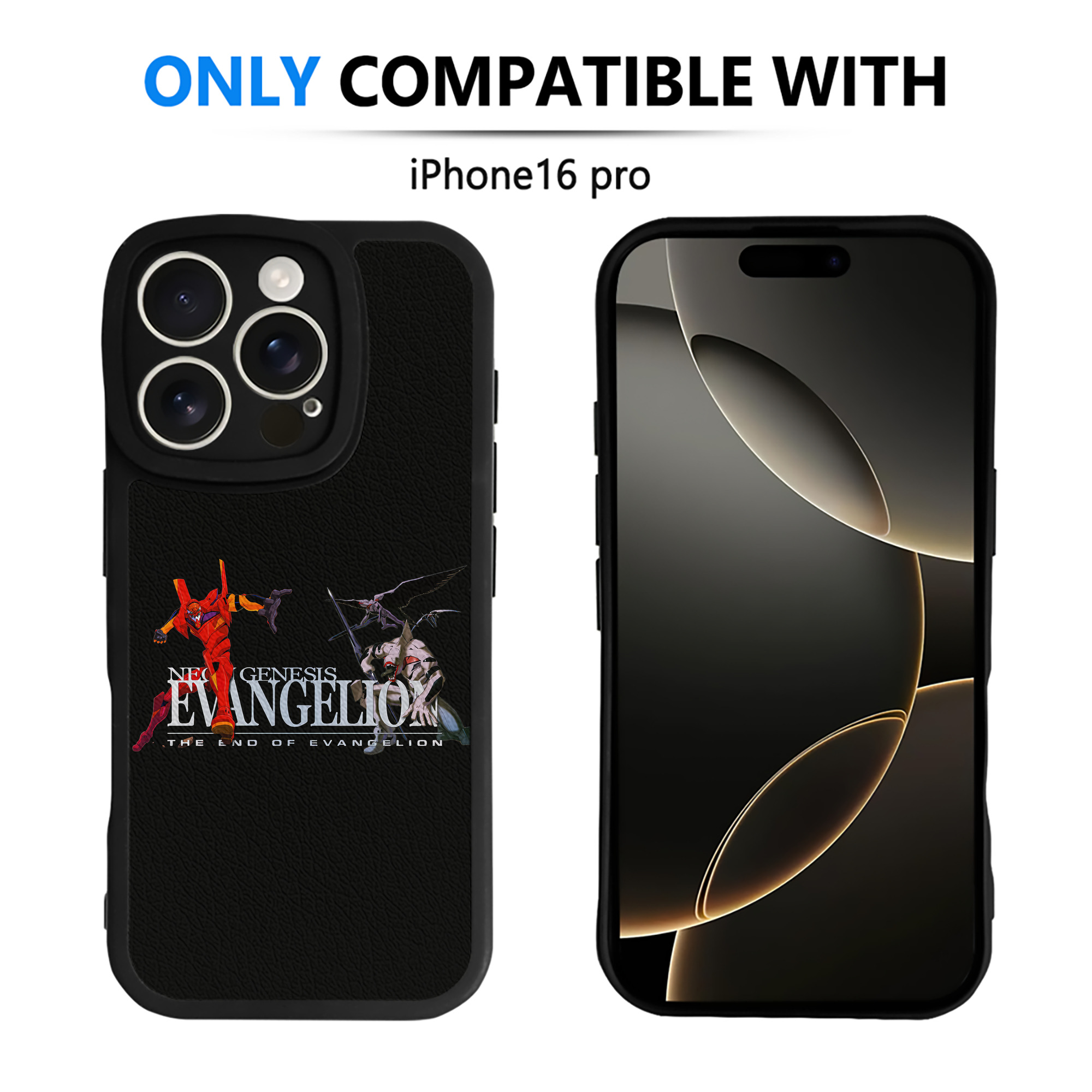 （画像用） EVA 新世紀エヴァンゲリオン 【iPhone 16シリーズ対応】シリコンスマホケース（レザー調） 材質：シリコン